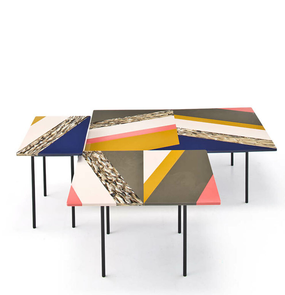 Fishbone Table Collection by Patricia Urquiola for Moroso