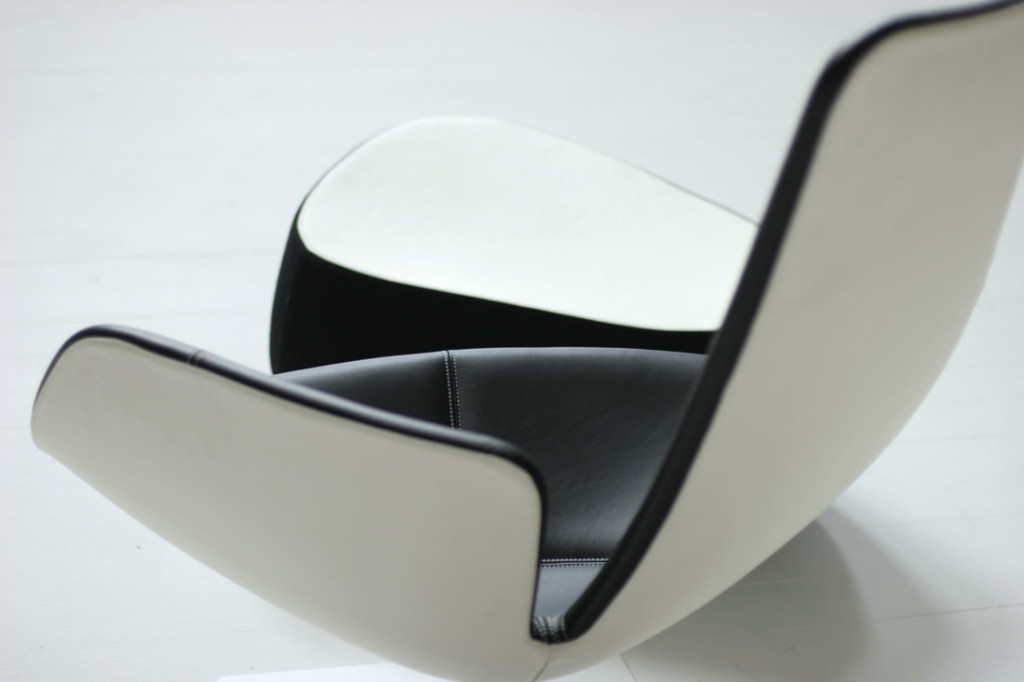 Patricia Urquiola. Fjord Armchair and Foot Stool. 2002