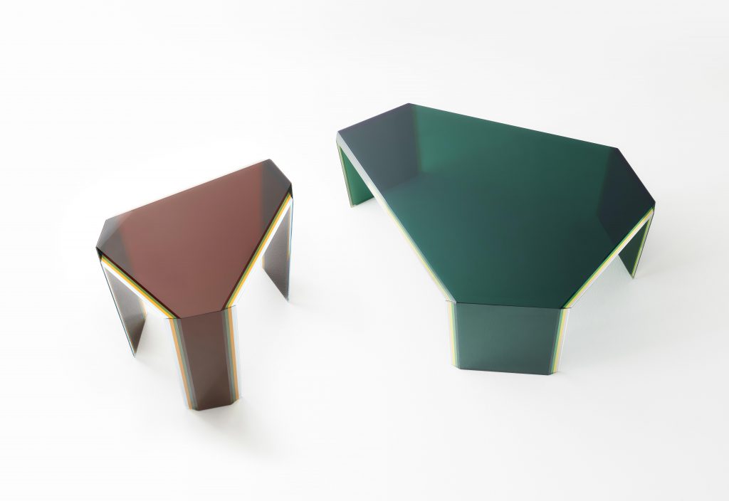 Green Origami Coffee Table by Patricia Urquiola