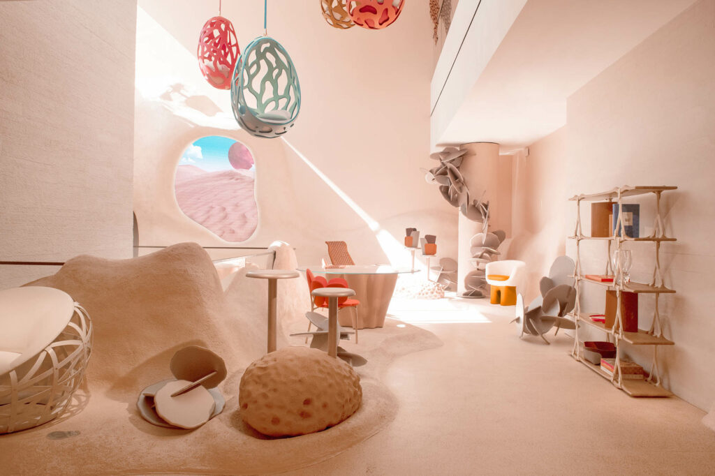 Louis Vuitton installation Objets Nomades during Art Basel Miami Design  Patricia Urquiola #patriciaurquiola #louisvuitton #miami